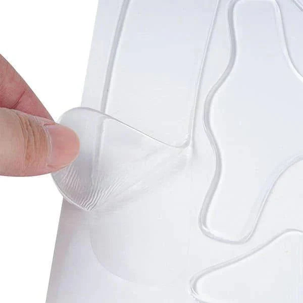 Kit Adesivos Anti Rugas para Rosto Colo Pescoço Decote Bela Pad Silicone Reutilizável