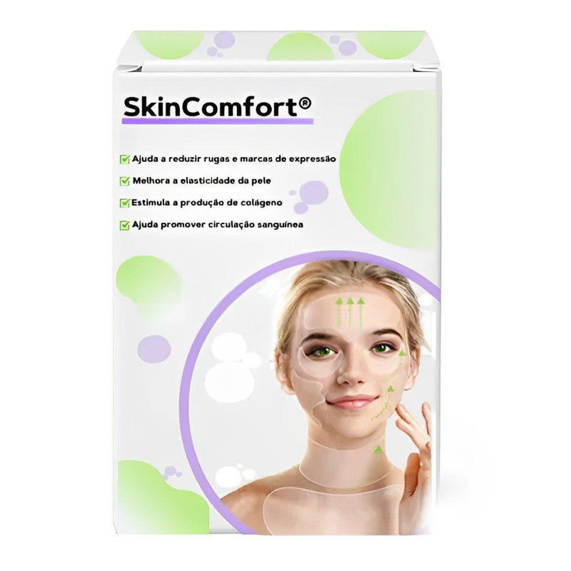 Kit Adesivos Anti Rugas para Rosto Colo Pescoço Decote Bela Pad Silicone Reutilizável
