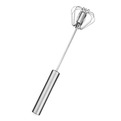 Kit 2 Batedor Fue De Claras Ovos Giratório Bolos Cremes De Aço Inox Universal 35cm