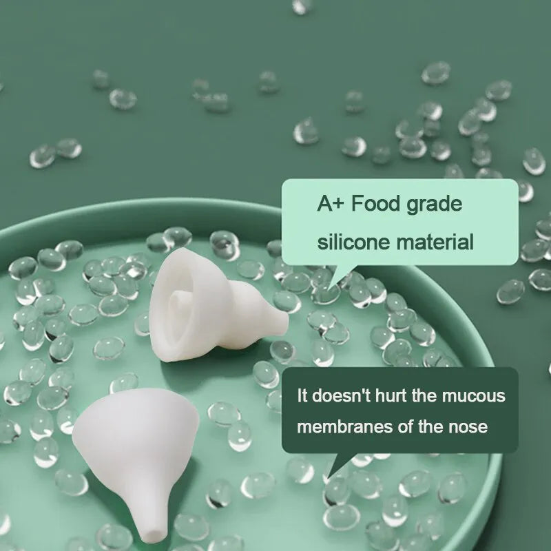 Aspirador Nasal Recarregável Para Bebês Silicone Ajustável Sucção Elétrica Crianças