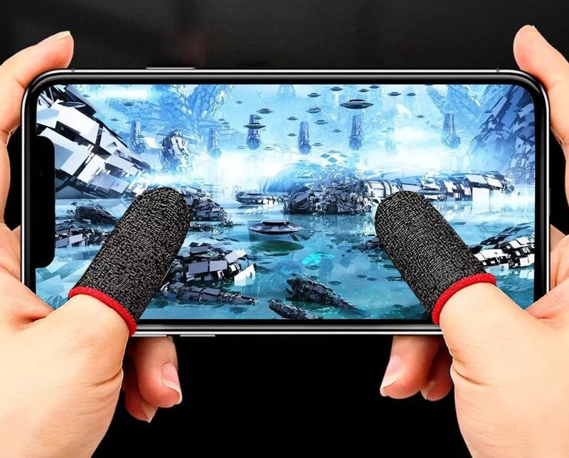 Kit 12 Luva De Dedo Anti Suor Para Jogos Free Fire, Pubg Mobile, Call Of Duty, Fortinite, Celular Fps