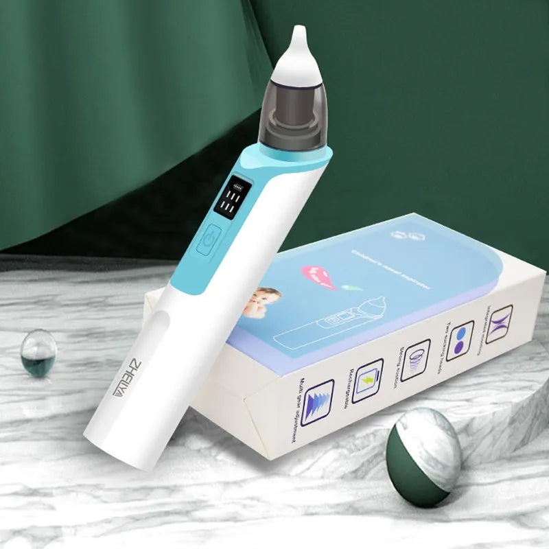 Aspirador Nasal Recarregável Para Bebês Silicone Ajustável Sucção Elétrica Crianças