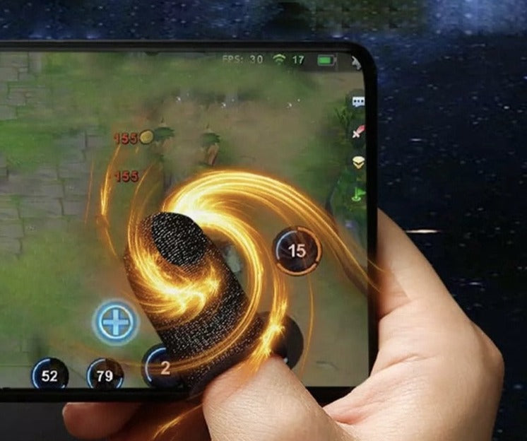 Kit 12 Luva De Dedo Anti Suor Para Jogos Free Fire, Pubg Mobile, Call Of Duty, Fortinite, Celular Fps